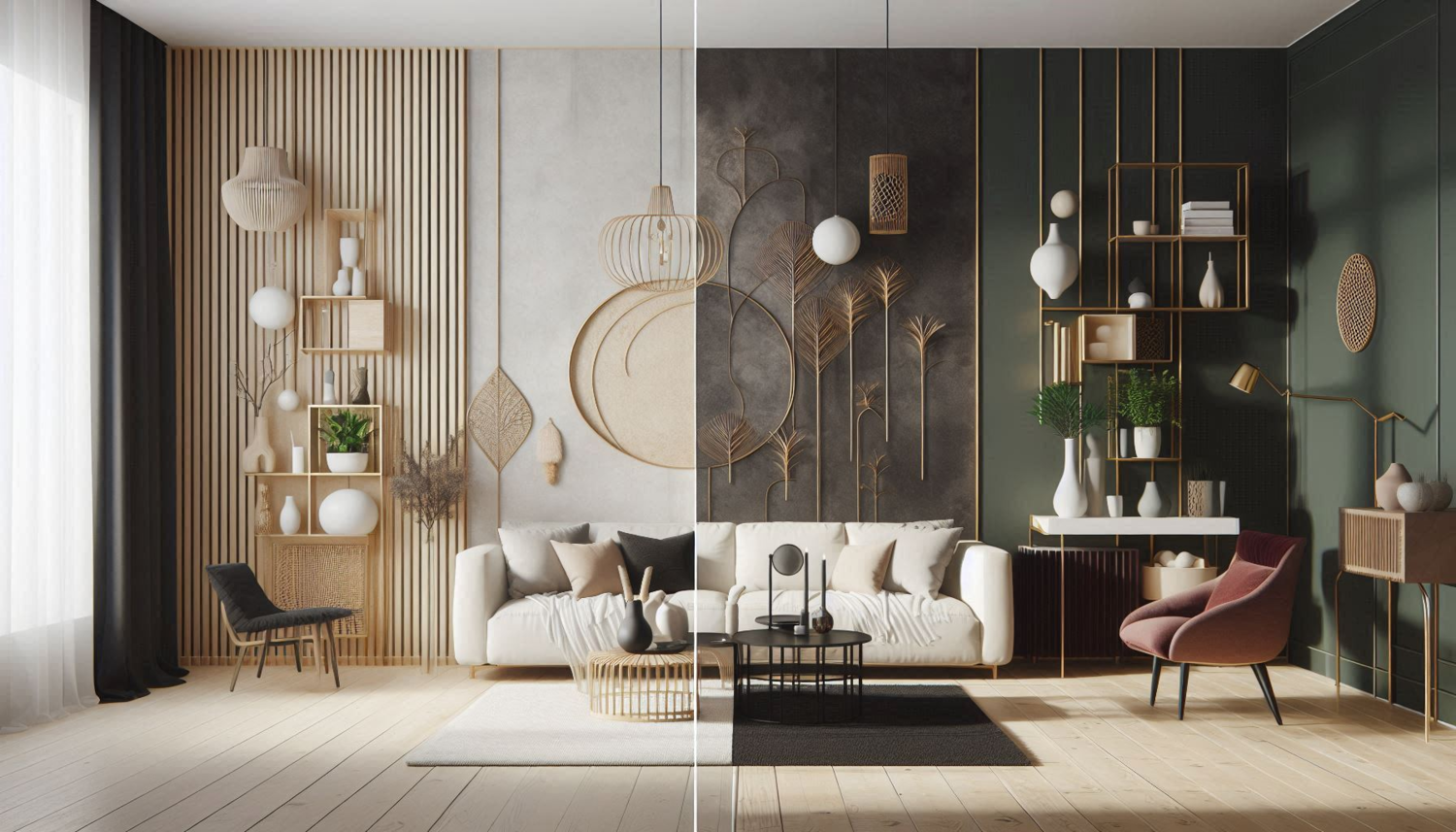 Dva kontrastna stila enterijera – čist minimalizam i dekorativni maksimalizam