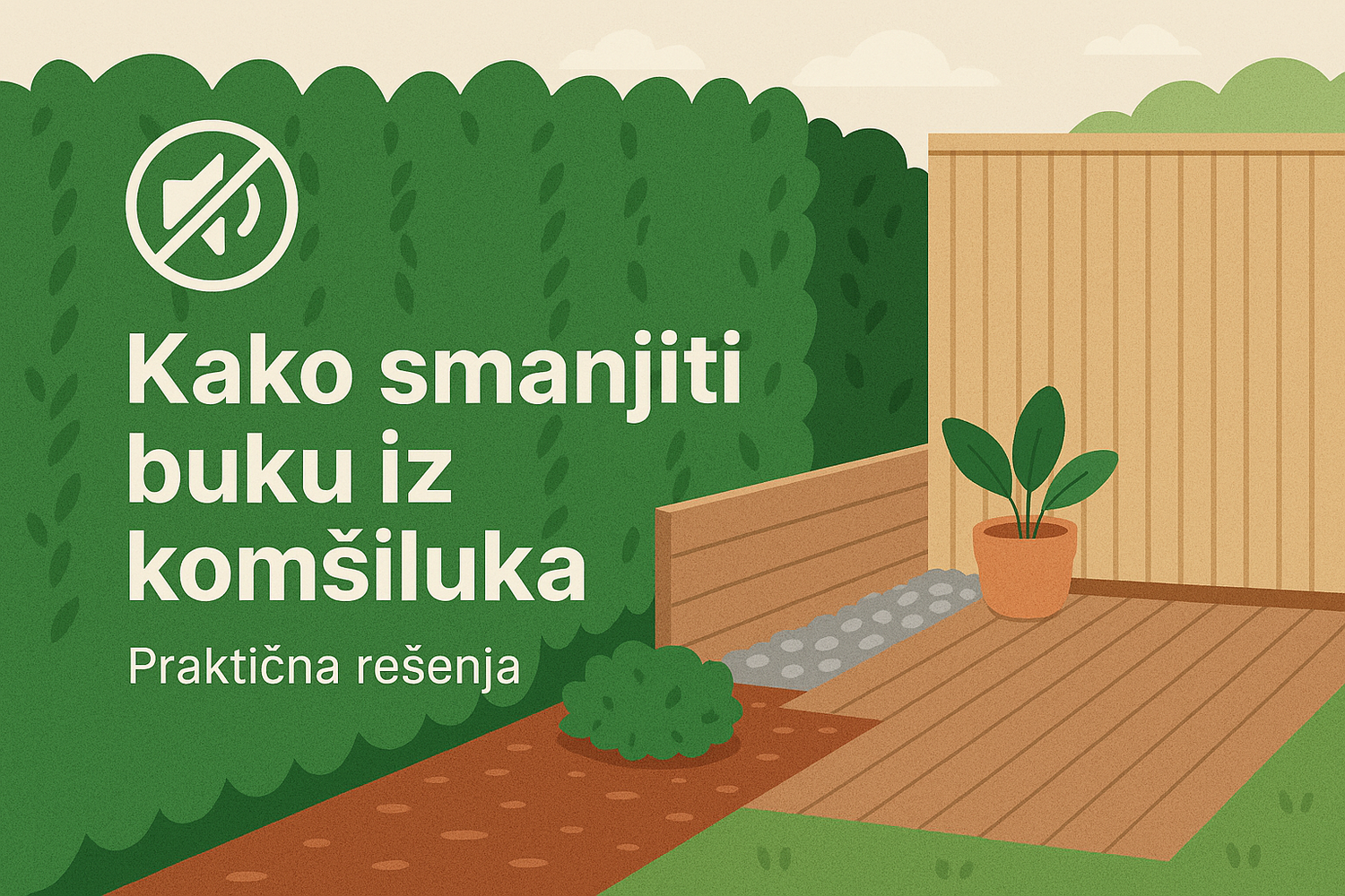 <p><span style="font-weight: bold;">Kako smanjiti buku iz komšiluka – praktična rešenja</span></p>