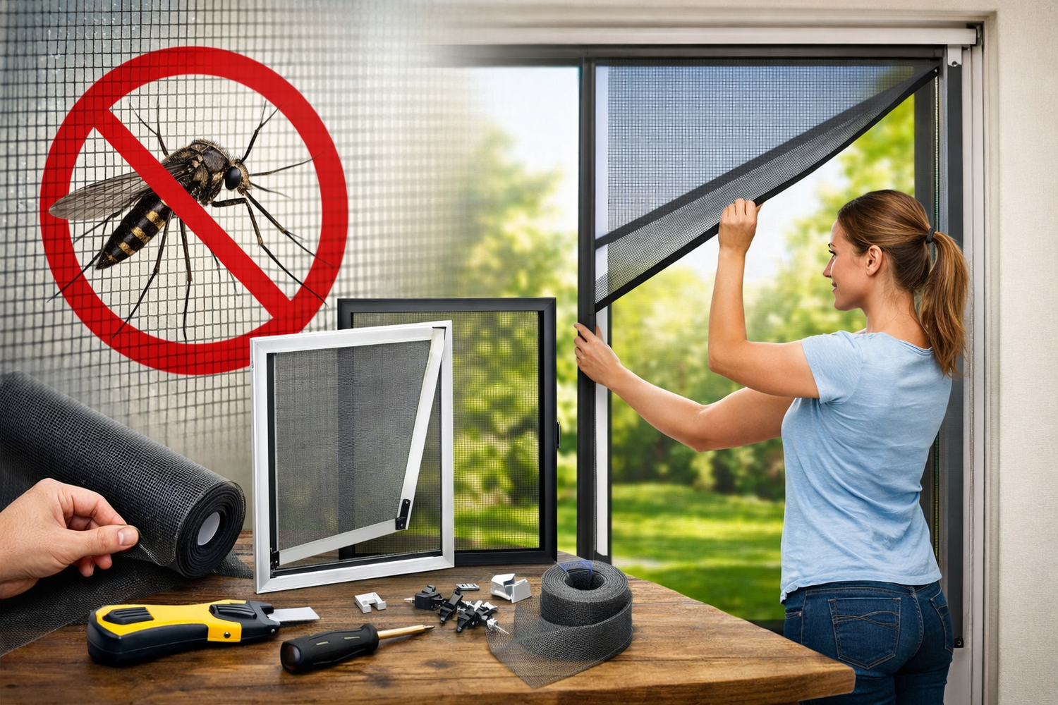 Kako izabrati komarnike za prozore i vrata – vrste, materijali i ugradnja Komarnici za prozore i vrata – različite vrste mrežica i montaža komarnika na balkonskim vratima