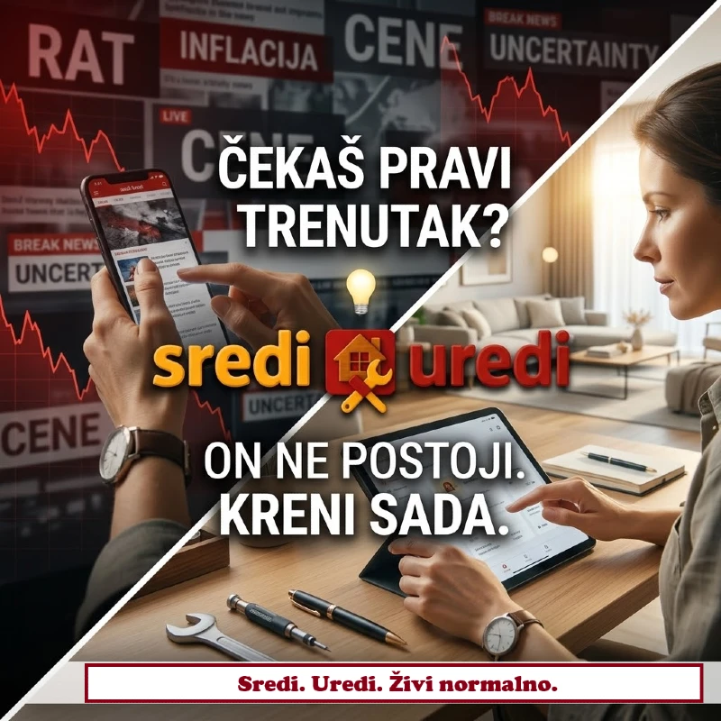 Čekaš pravi trenutak u haotičnom svetu sa inflacijom i krizom – rešenje je da kreneš sada i preuzmeš kontrolu nad životom. Napravi pauzu.