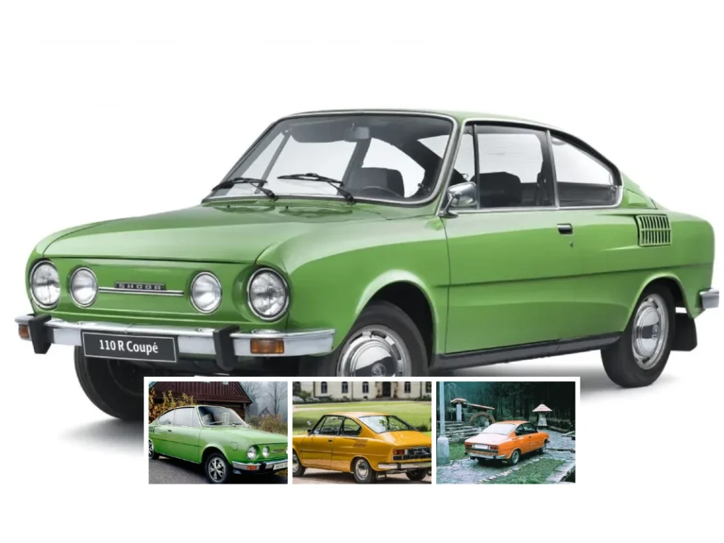 Škoda 110 R Coupé — retro češki sportski kupe sa karakterističnim četvorostrukim farovima, simbol hroma, dima i karaktera