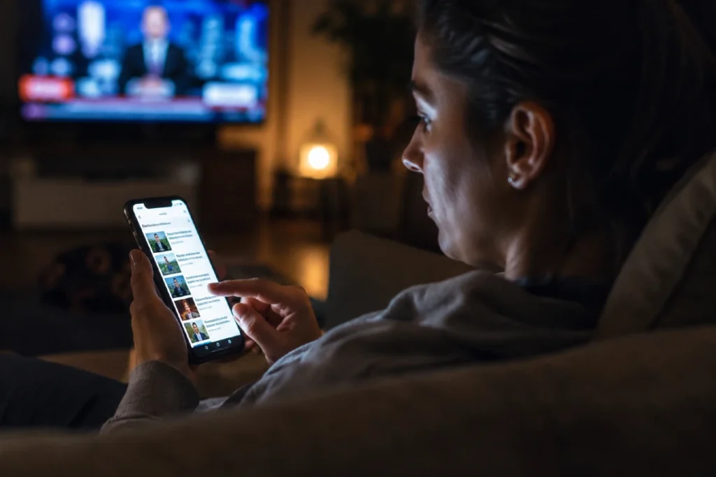 Stres mehanizmi aktivirani tokom skrolovanja loših vesti na telefonu i digitalnog preopterećenja