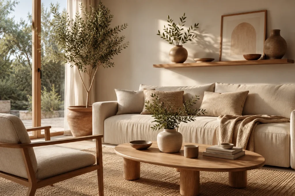 Organic Modern: 7 tajni zbog kojih dom izgleda skuplje, toplije i prirodnije 2 Organic Modern enterijer sa prirodnim materijalima, neutralnim bojama i toplom atmosferom