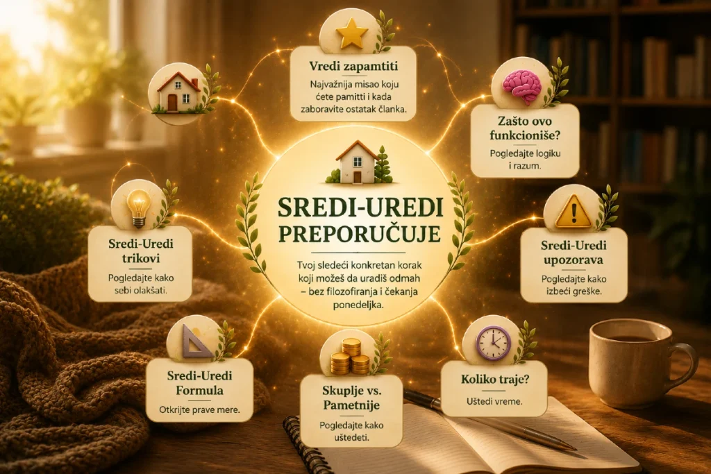 Sredi-Uredi preporučuje – praktični saveti za dom i konkretni koraci koje možete primeniti odmah